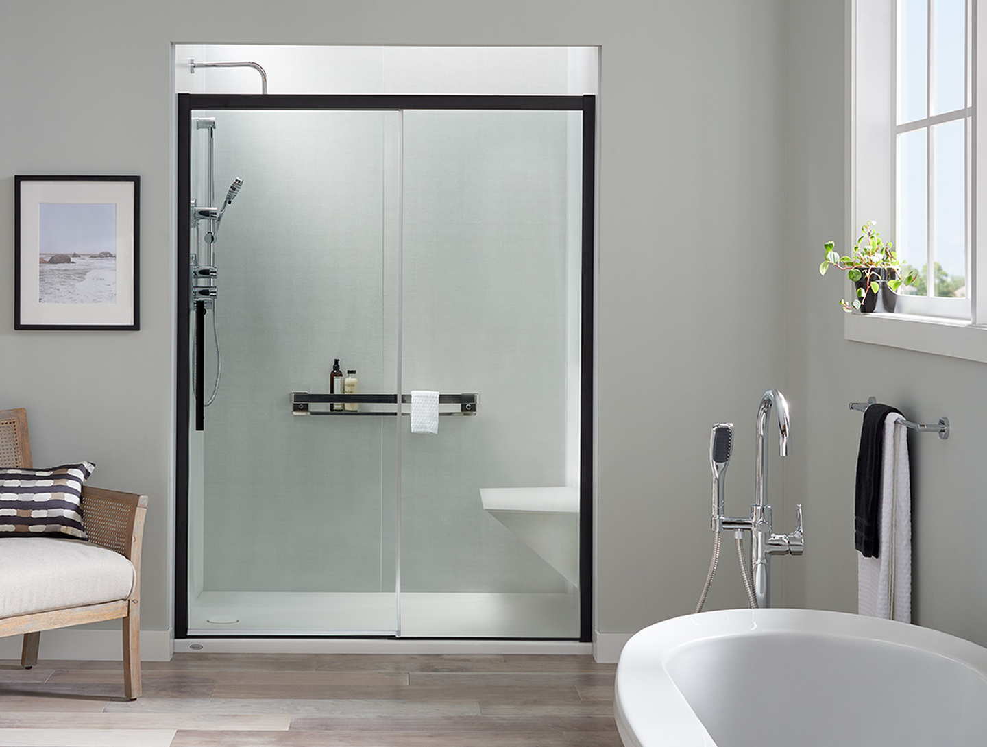 Walk-in showers replacing baths in many remodels