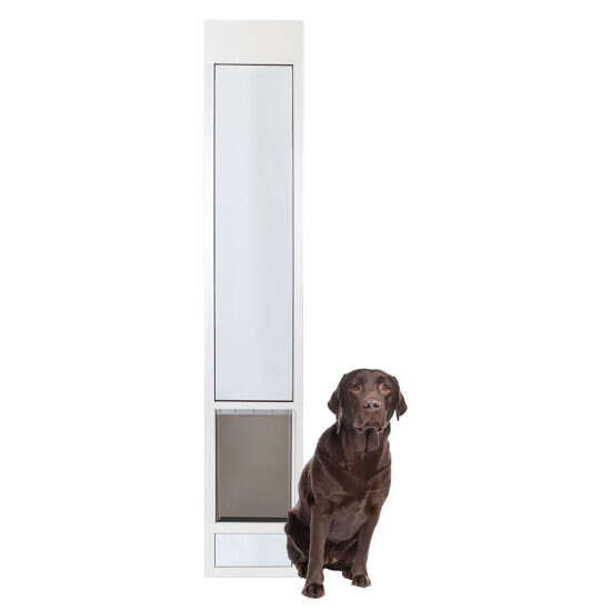 Sliding Glass Pet Door 1 Piece 96 In, Dog Opening Sliding Door