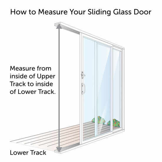 Sliding Glass Pet Door 1 Piece 96 In, How To Measure A Sliding Glass Door