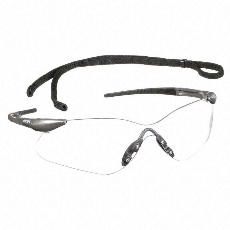 Nemesis™ VL Safety Glasses, Gunmetal Frame, Clear Lens