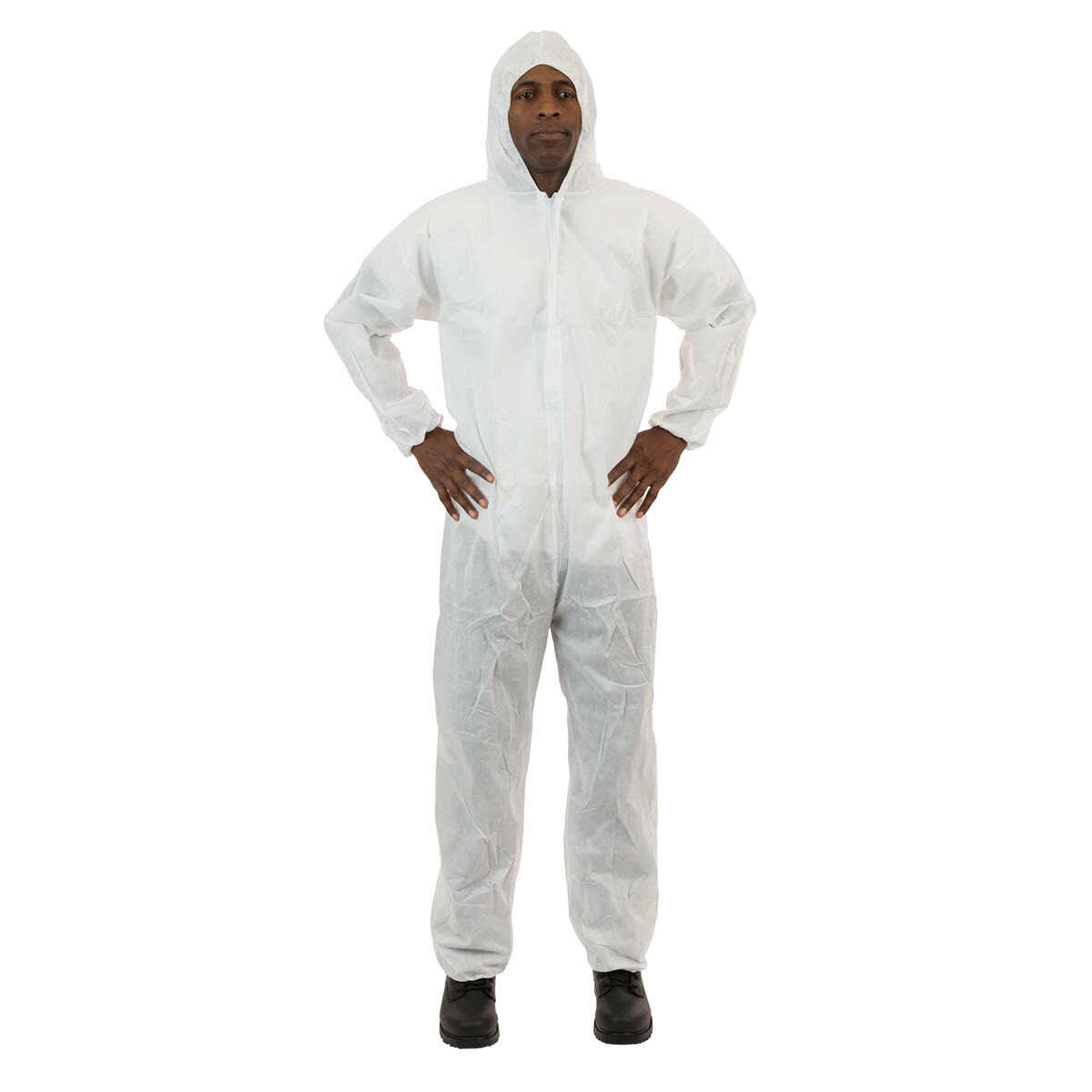 SMS (2225) Disposable Coverall, Hood, Elastic Wrist/Ankle, 2XL, 1 EACH