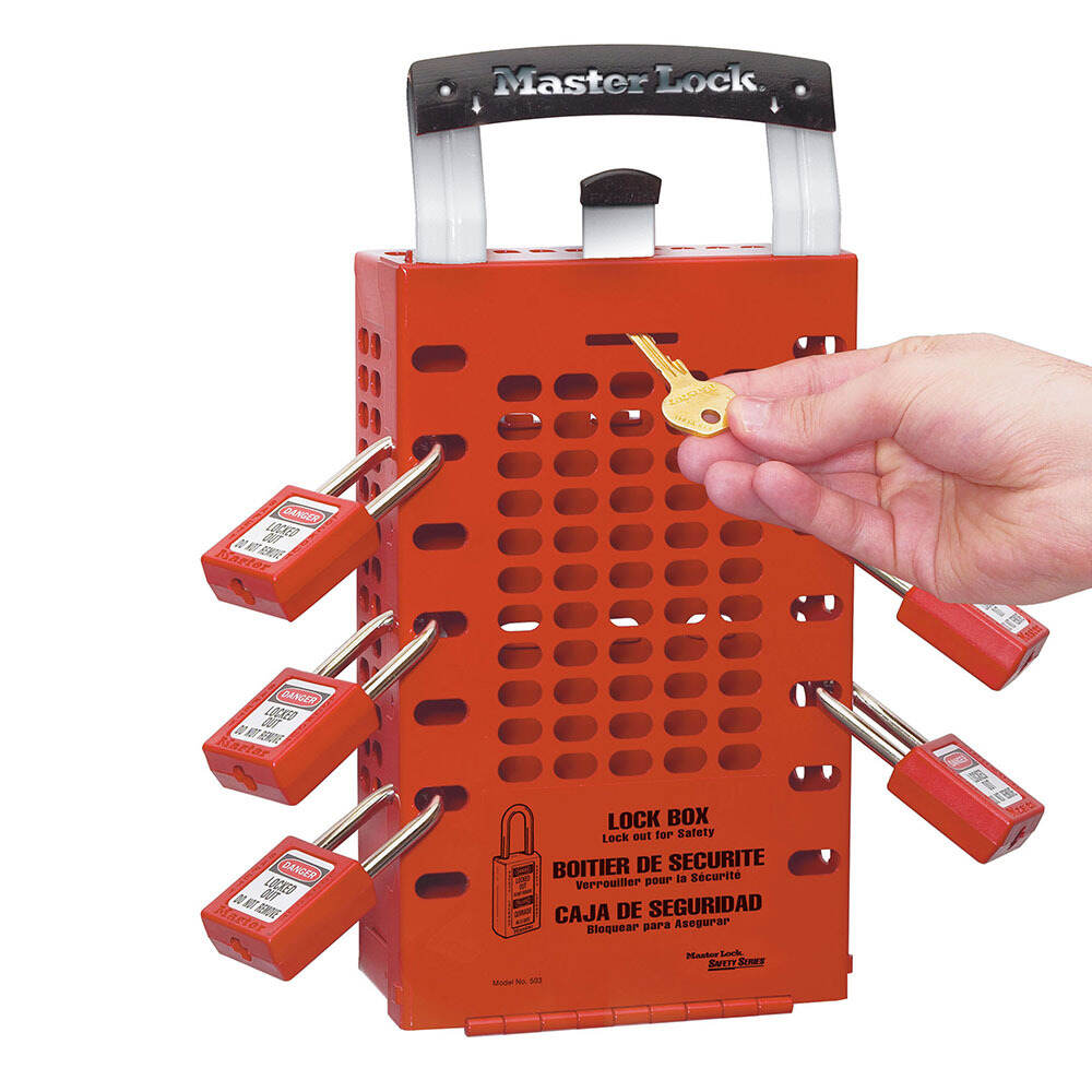 Masterlock® (503RED) Group Lock Box for 14 Workers
