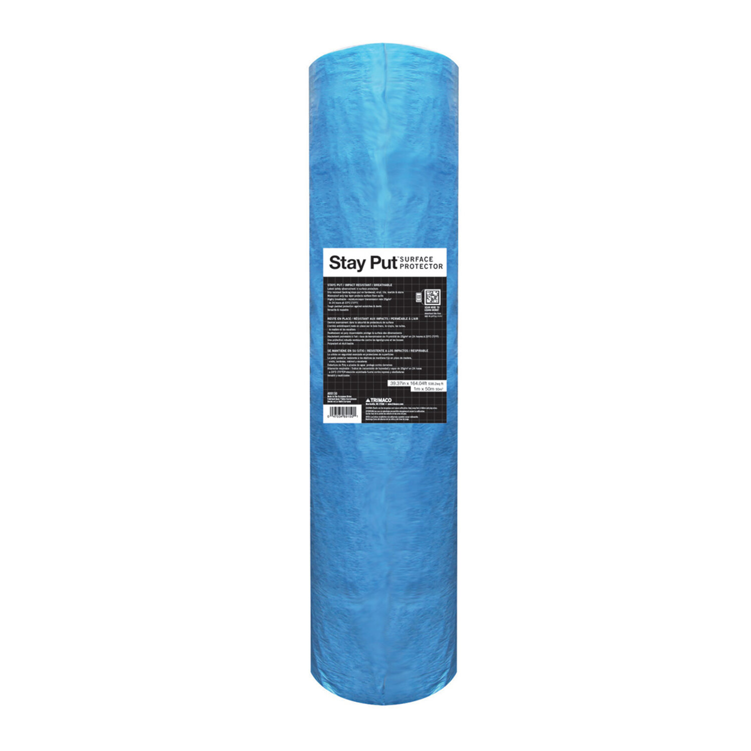 Trimaco Stay Put® Slip Resistant Padded Surface Protector, 164'