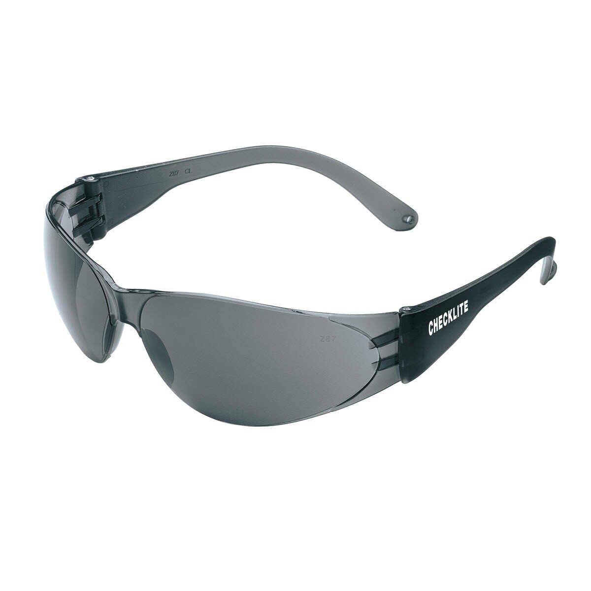 Checklite® CL1 Series Safety Glasses, Smoke Temples, Gray Lens