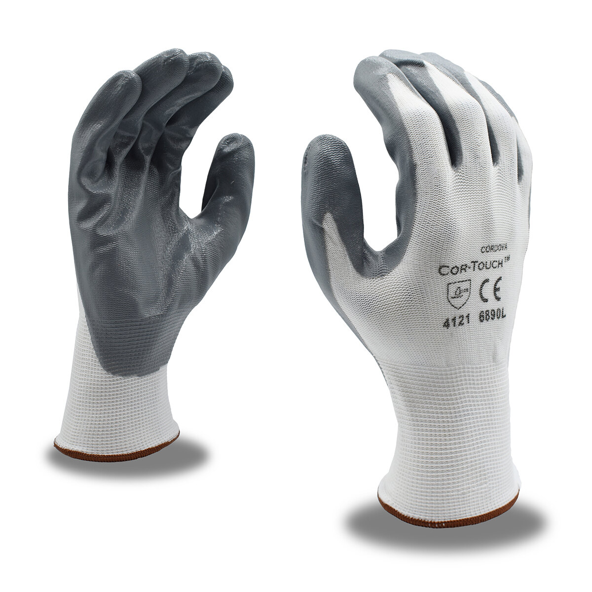 Cordova 6890 Cor-Touch™ 13-Gauge Flat Nitrile Palm Coated Gloves