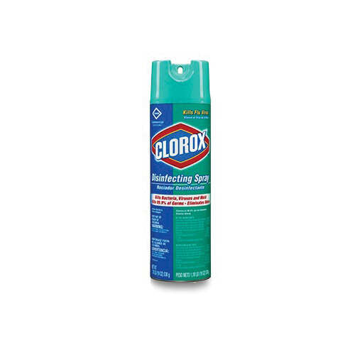 Clorox® 38504CT Disinfecting Spray -  19 oz Aerosol Can -  Thin Liquid -  Clear