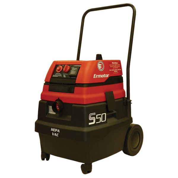 Pullman Ermator 200800094A Wet/Dry Vacuum With Power Tool Outlet -  14 gal -  1.7 hp -  9.8/4.9 A -  120/230 VAC