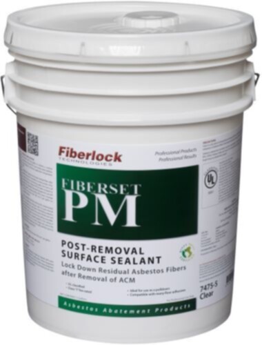 Fiberlock Fiberset PM Post-Removal Surface Sealant, Clear, 5 Gallon