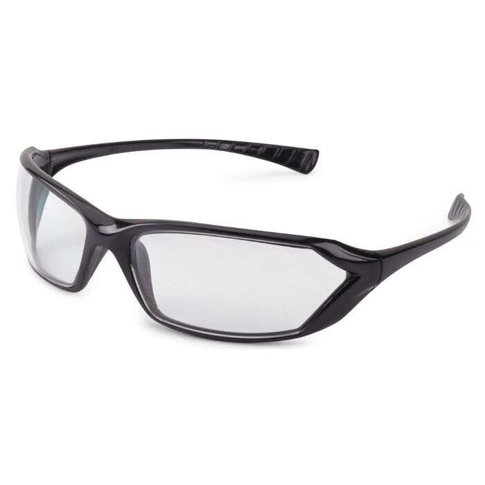 Gateway Safety® Metro™ Safety Glasses, Glossy Black Frame, Clear Lens