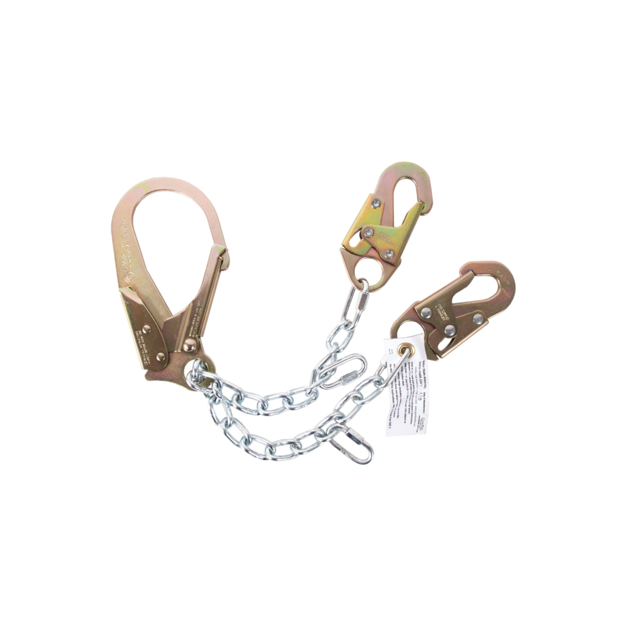 Guardian Fall Protection 1610 Work Positioning Lanyard -  130 - 310 lb Load -  24 in L -  Rebar Hook Connection