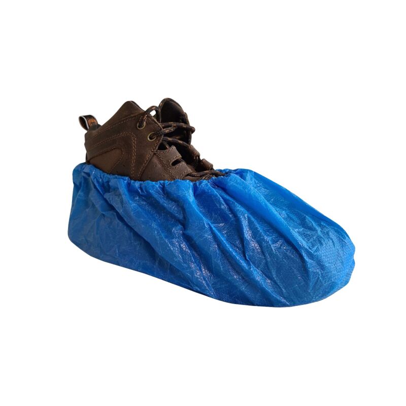 Super Heavy Duty CPE (3417B) Shoe Covers, Blue, Size XL, 300/case