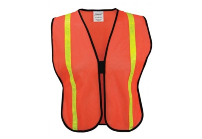 Ironwear® (1215) Economy Safety Vest, Polyester Mesh, Orange