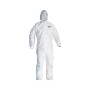 KleenGuard* 49117 Breathable Light Weight Disposable Coverall -  4XL -  32-3/4 in Chest -  42 in Inseam -  White -  SMS Fabric