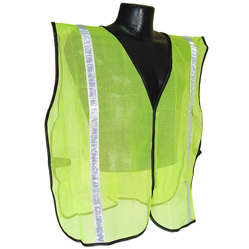 MAX™ by ABATIX™ (SVG1) Safety Vest, Non-Rated, 1" Stripe, Hook and Loop Closure