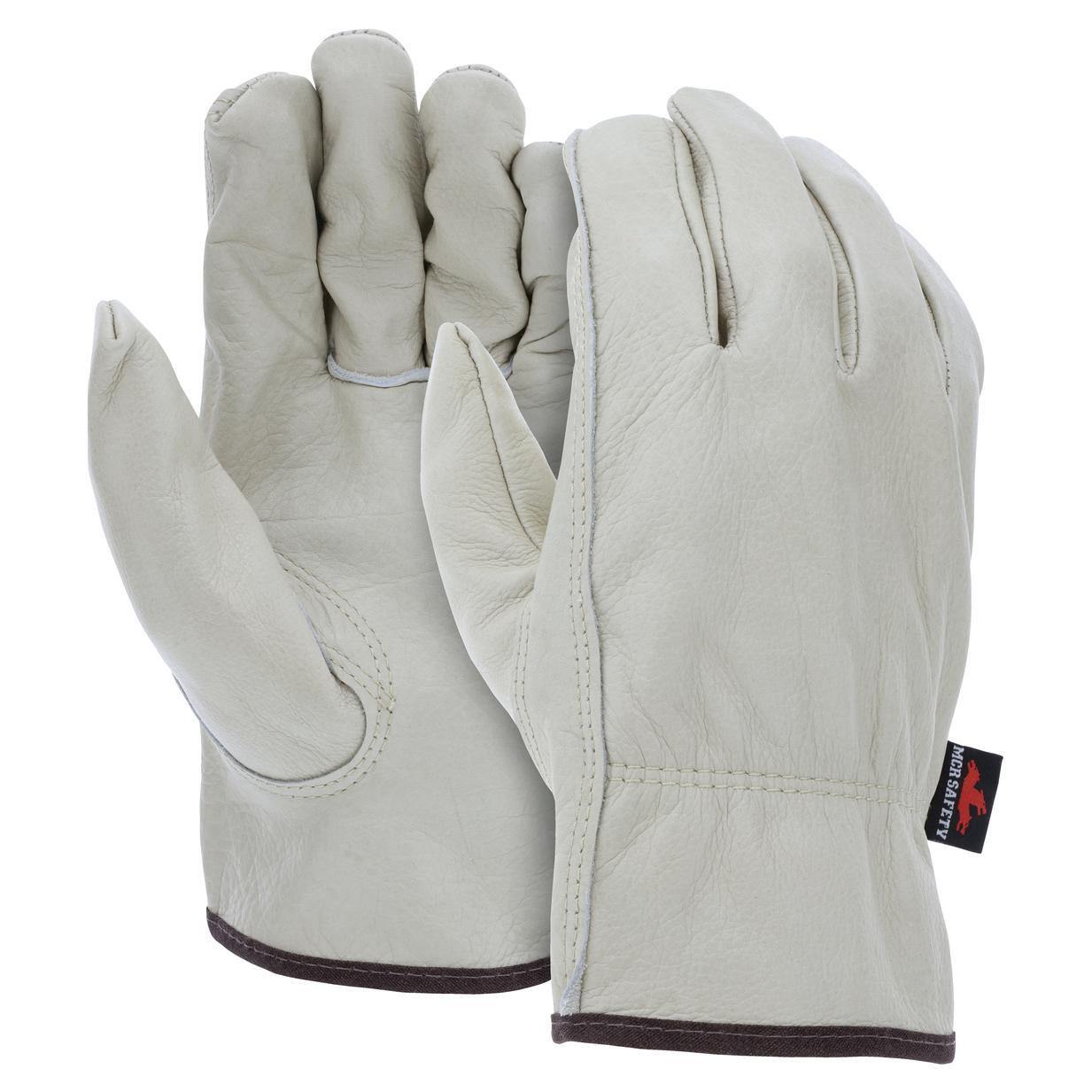 MCR Safety (32113) Leather Drivers Work Gloves, Keystone Thumb