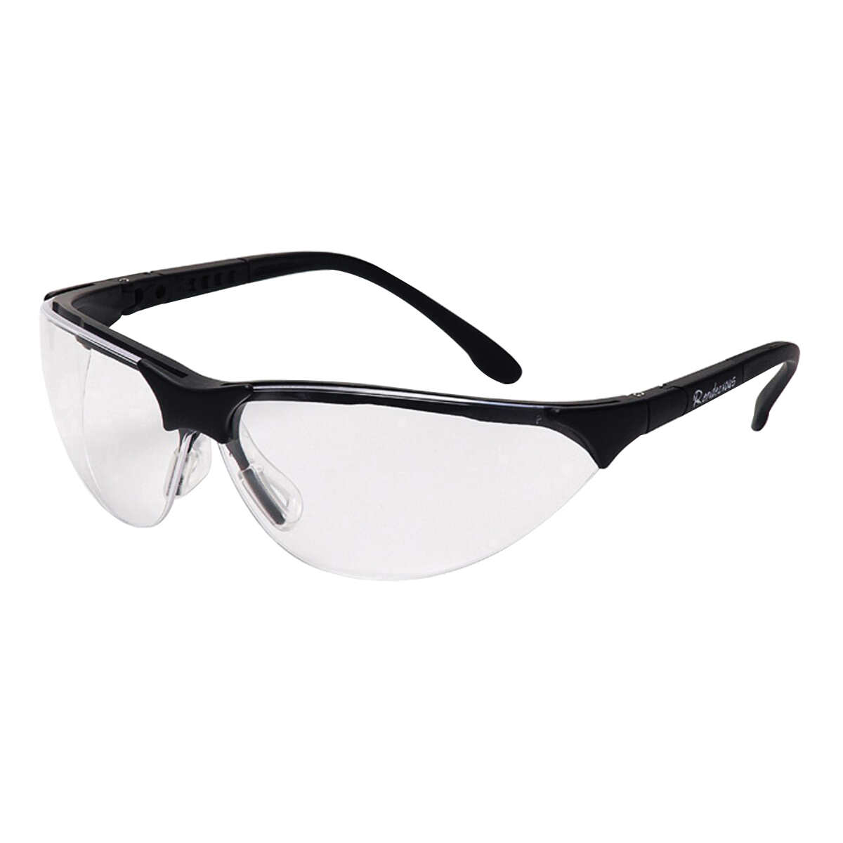 Pyramex® Rendezvous® Safety Glasses, Black Frame, Clear H2X Anti-Fog Lens