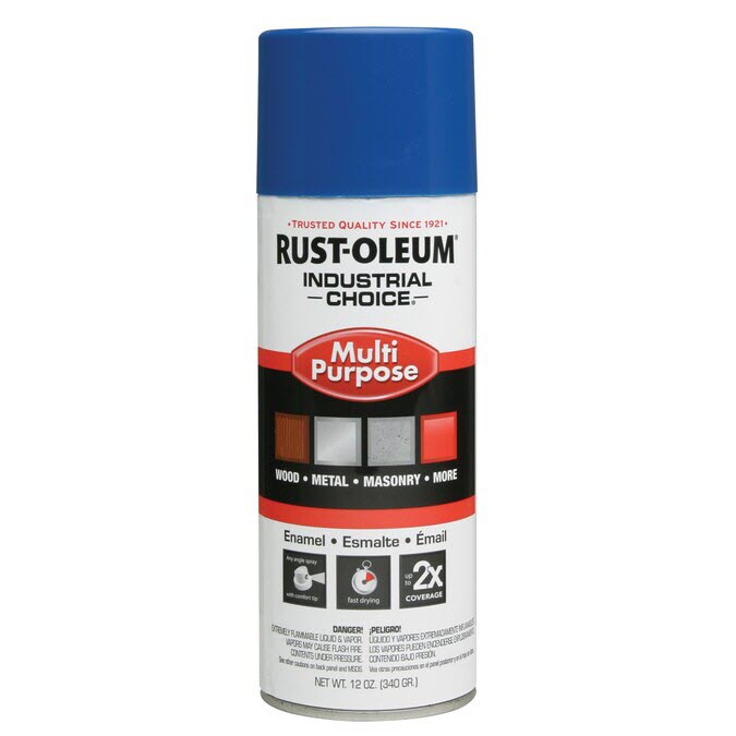 Industrial Choice® 1626830 Multi-Purpose Enamel Spray Paint -  12 oz -  Liquid -  True Blue -  12 - 15 sq-ft/Can