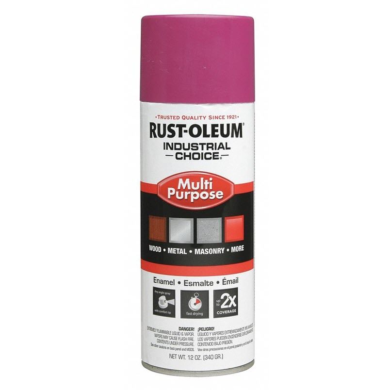 Industrial Choice® 1670830 Multi-Purpose Enamel Spray Paint -  12 oz -  Liquid -  Safety Purple -  12 - 15 sq-ft/Can