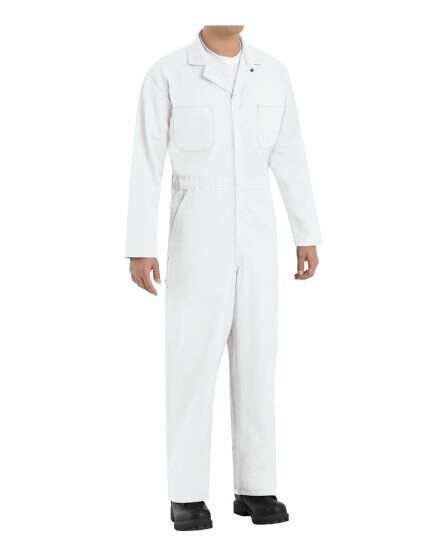Red Kap® (CT10) Twill Action Back Coverall, White