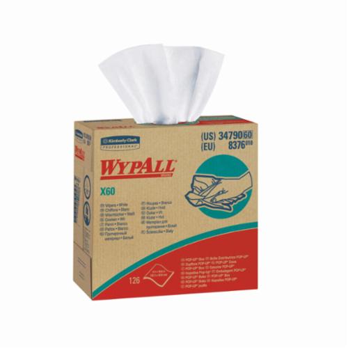 WypAll* 34790 High-Tech Disposable Wiper -  16.8 in L x 9.1 in W -  Hydroknit -  White