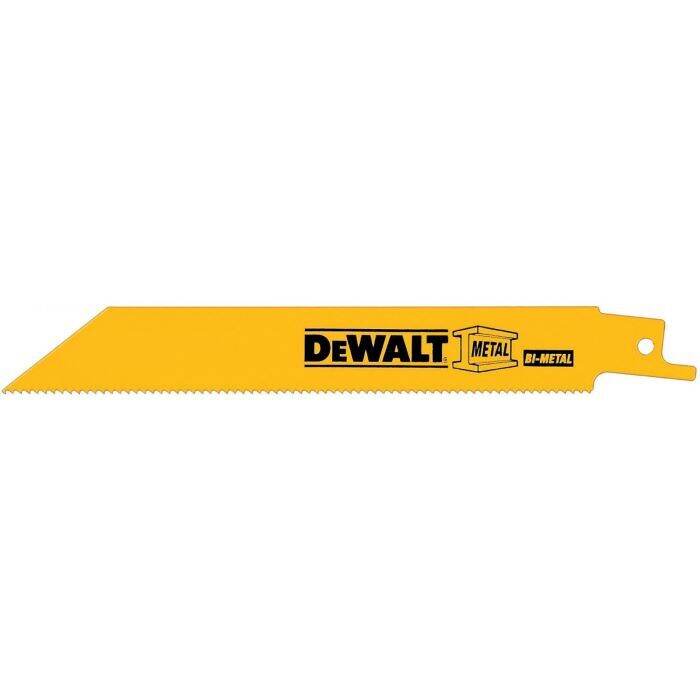 DeWALT® 18 TPI Straight Back Bi-Metal Reciprocating Saw Blade, 12