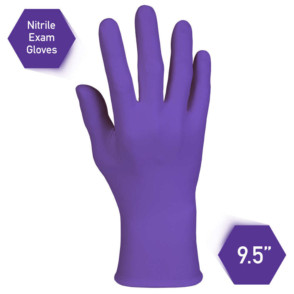 Kimberly-Clark™ Purple Nitrile™ Exam Grade Gloves, 100/box