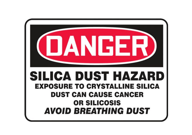 OSHA, Accuform® Danger Safety Sign: Silica Dust Hazard