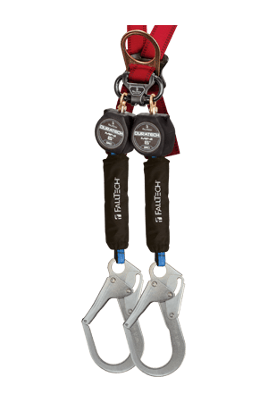 FallTech (72706TB3) Mini Personal SRL, Steel Rebar Hooks, Dorsal Carabiner, 6'
