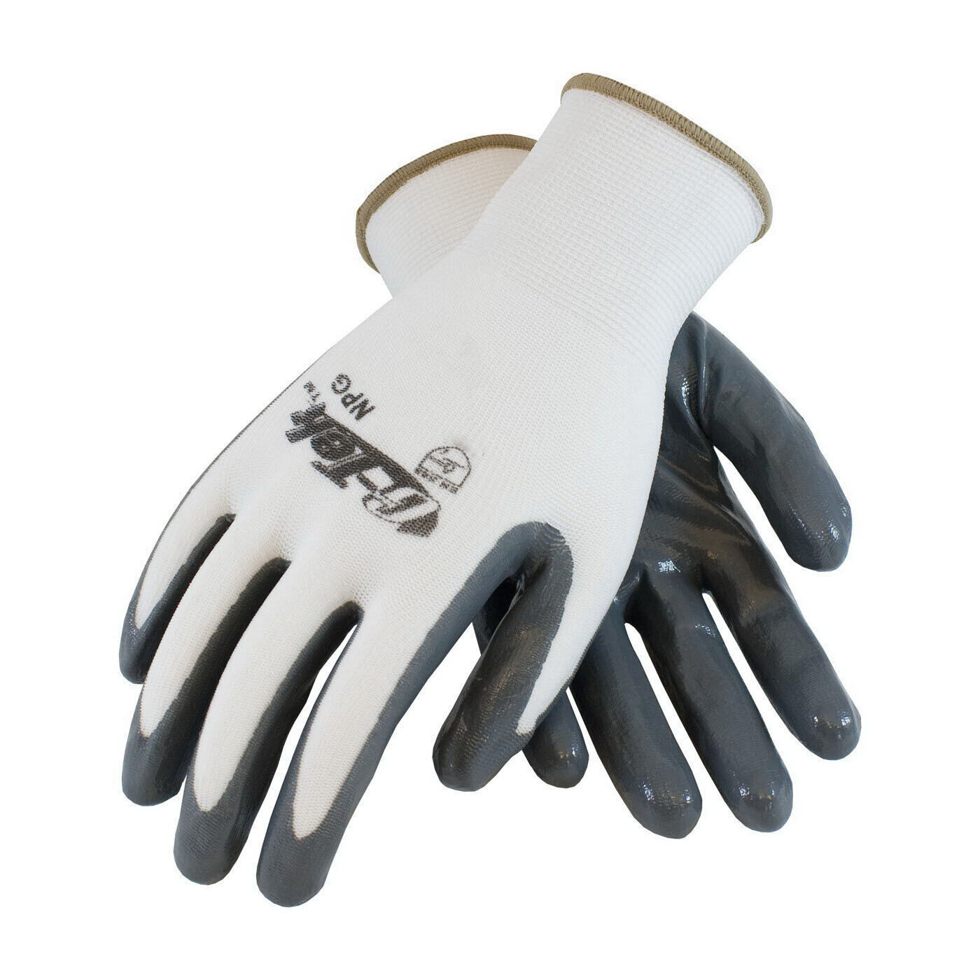 G-Tek® 34-225 Nylon Glove with Nitrile Coated Smooth Grip on Palm/Fingers