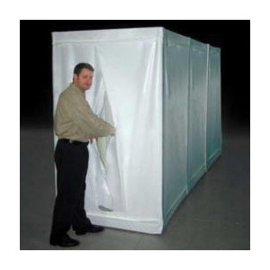 Grayling™ 1001008 Flame Retardant Decontamination Shower -  Clean -  Shower -  Equipment Room -  48 in L x 48 in W x 81 in H