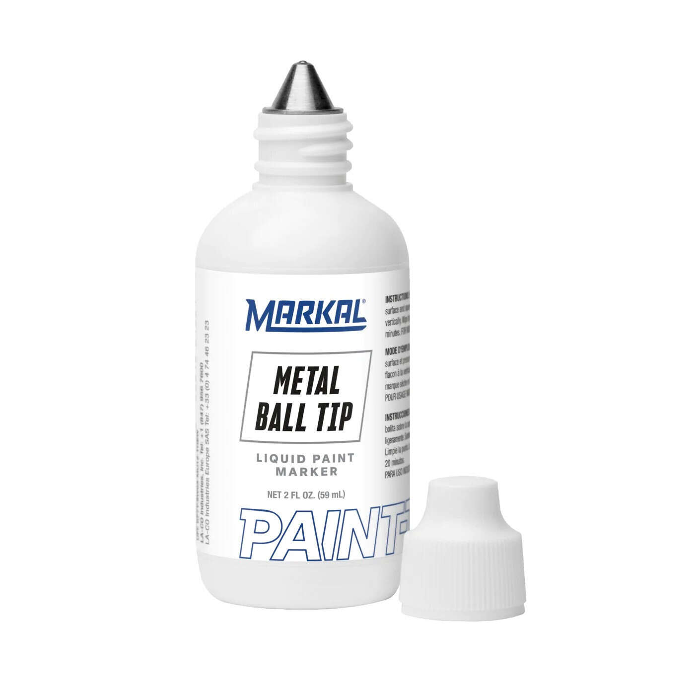 Markal (084620) Paint-Riter Metal Ball Tip Marker, White