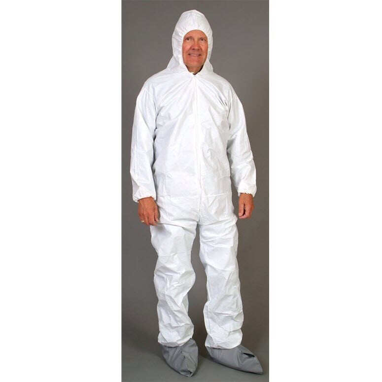 Seattle Glove (MIC414C) Microporous Coverall, Hood & Boot, Elastic Wrists & Ankles, 25/cs