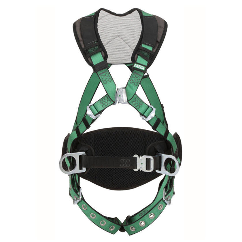 V-FORM+ Construction Harness, Back/Hip D-Rings, Tongue Buckle Leg Straps