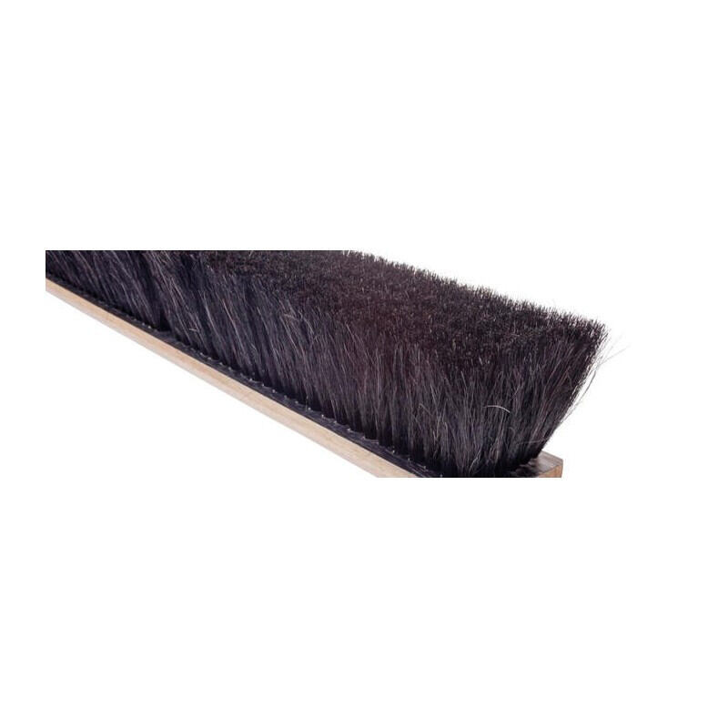 Magnolia Brush NO 7 Floor Broom With M-60 Handle -  3 in Trim -  Black Horsehair Bristle