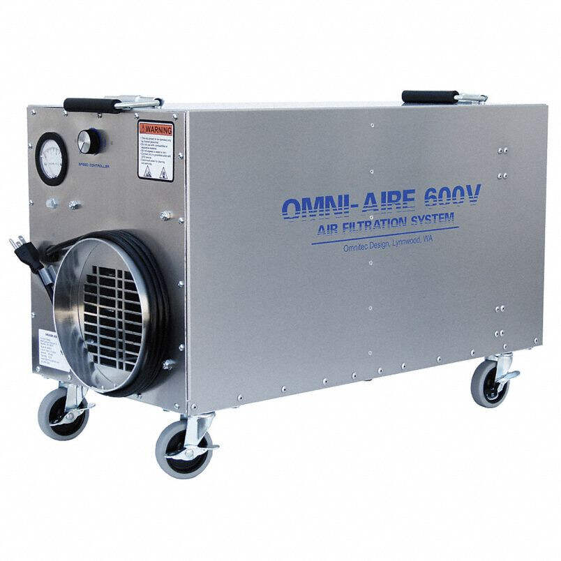 OmniAire OA600V HEPA Negative Air Machine, 600 cfm