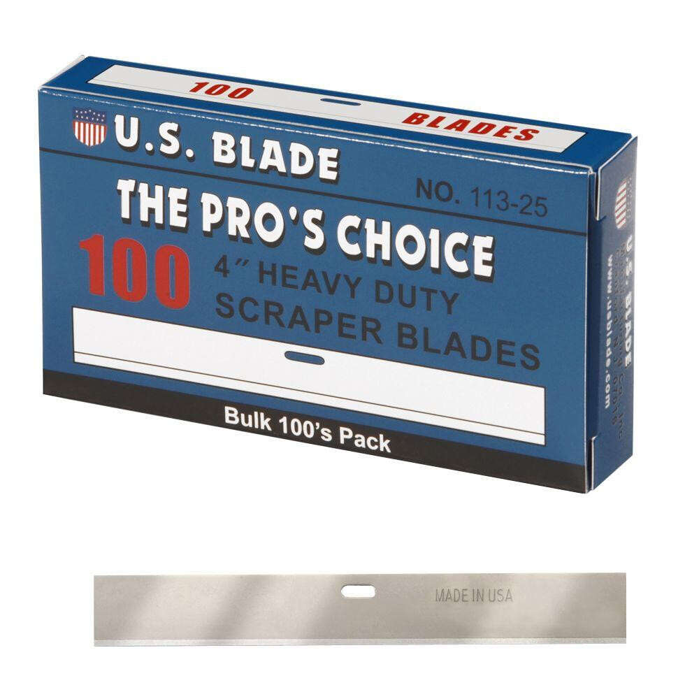4" Replacement Scraper Blades, 100/bx