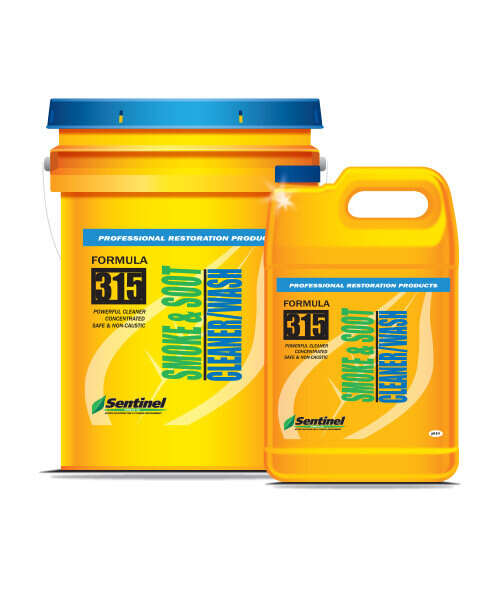Sentinel 315/05 Smoke and Soot Cleaner -  5 gal -  Citrus -  Liquid