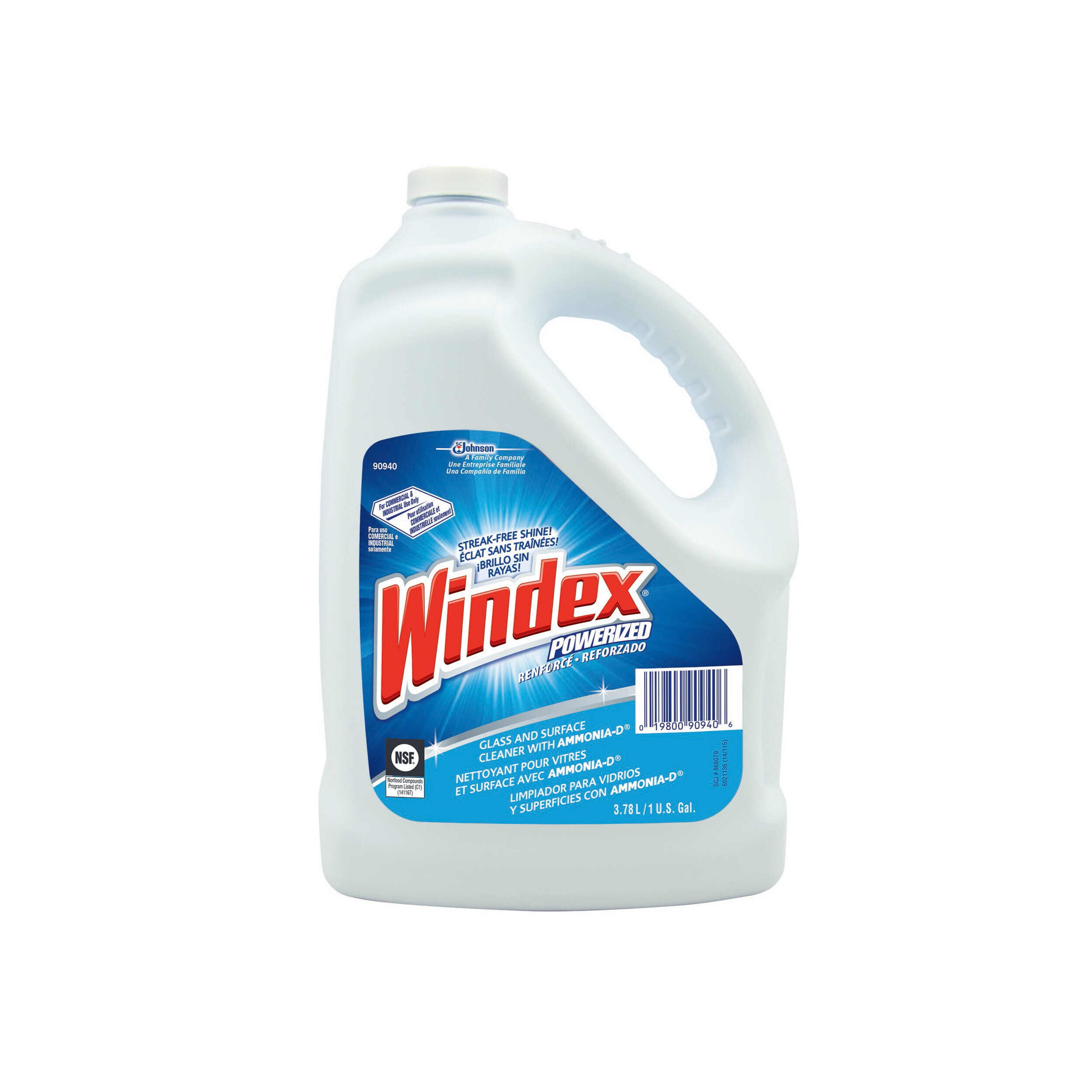 GLASS CLEANER WITH AMMONIA-D, 1GAL BOTTLE Windex
