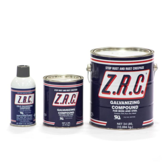 ZRC® 10001 Cold Galvanizing Compound, Metallic Zinc Coating, 1/2 pint