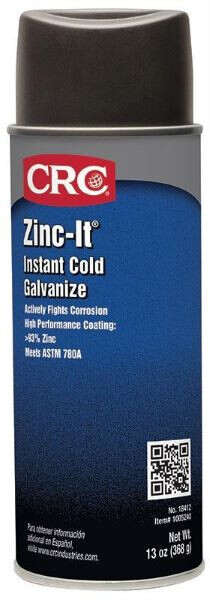 CRC® Zinc-It® (18412) Instant Cold Galvanize, 13oz Aerosol Can