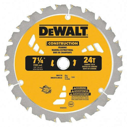 DeWalt® Small Diameter Construction Circular Saw Blade