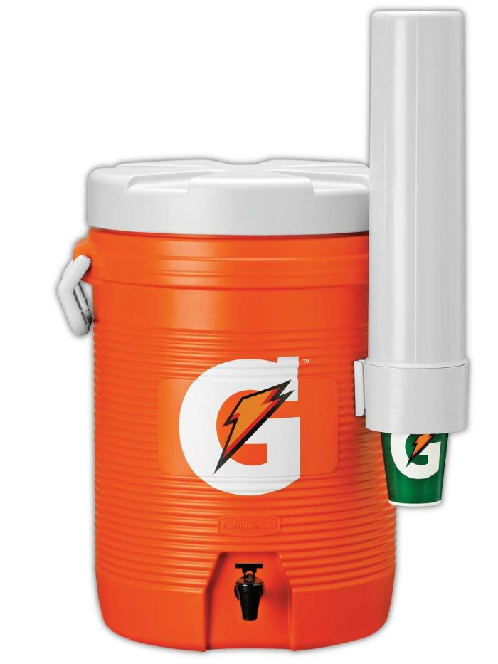 Gatorade® (49201) 5 Gallon Beverage Cooler w/Cup Dispenser, Orange