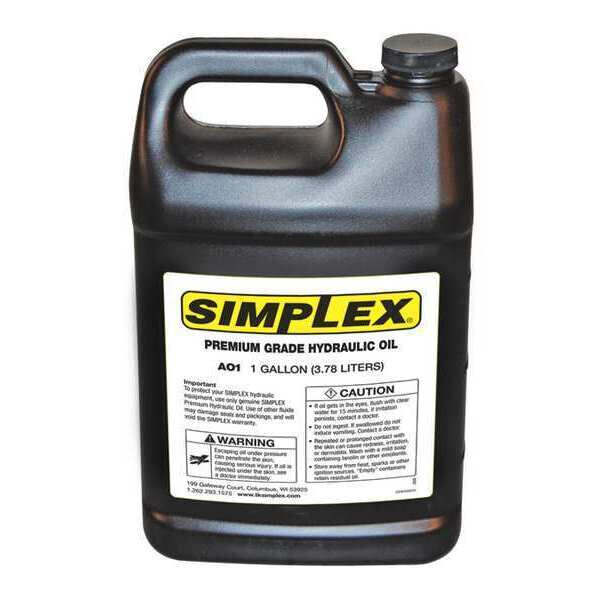 Simplex Premium Grade Hydraulic Oil, 1 Gallon