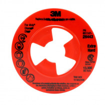 3M™ Disc Pad (28443) Face Plate, Ribbed, 4.5" Red
