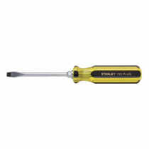Stanley® 100 PLUS® 66-164 Screwdriver -  1/4 in Keystone -  Slotted Point -  8-1/4 in OAL -  4 in Shank -  Acetate/Plastic Handle
