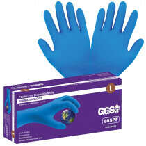 Global Glove (805PF) Disposable Gloves, Nitrile, Powder Free, 8 mil, Size XL