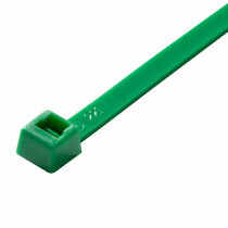 4" Miniature Cable Ties, 18 LB, 100/pack, Green