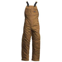 LAPCO FR™ 12oz Insulated Bib Overalls, Cotton Duck Outer Shell, Brown