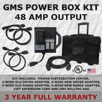 GMS Power Box Kit, 48 Amp Output, Black