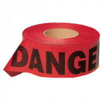 Barrier Tape, DANGER, Red/Black, 3"x1000'